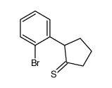 2-(2-bromophenyl)cyclopentane-1-thione Structure