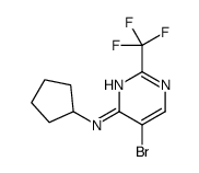 5-bromo-N-cyclopentyl-2-(trifluoromethyl)pyrimidin-4-amine Structure