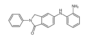 5-(2-aminoanilino)-2-phenyl-3H-isoindol-1-one结构式