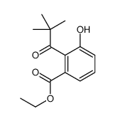 ethyl 2-(2,2-dimethylpropanoyl)-3-hydroxybenzoate Structure