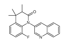 8-fluoro-3,4,4-trimethyl-1-quinolin-3-yl-3H-quinolin-2-one结构式