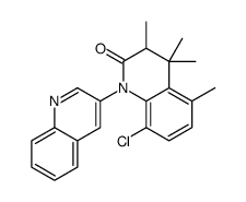 8-chloro-3,4,4,5-tetramethyl-1-quinolin-3-yl-3H-quinolin-2-one结构式