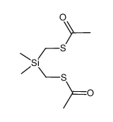 bis(acetylthiomethyl)dimethylsilane结构式