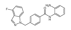 N-(2-aminophenyl)-4-[(4-fluoroindazol-1-yl)methyl]benzamide结构式