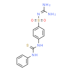 1-({[amino(imino)methyl]amino}sulfonyl)-4-[(anilinocarbothioyl)amino]benzene structure