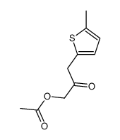 [3-(5-methylthiophen-2-yl)-2-oxopropyl] acetate结构式