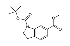1-TERT-BUTYL 6-METHYL INDOLINE-1,6-DICARBOXYLATE structure