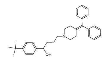 1-(4-(tert-butyl)phenyl)-4-(4-(diphenylmethylene)piperidin-1-yl)butan-1-ol Structure