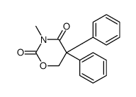 3-methyl-5,5-diphenyl-1,3-oxazinane-2,4-dione Structure