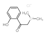 [2-(2-hydroxyphenyl)-2-oxoethyl]-dimethylsulfanium,chloride Structure