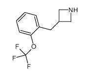 3-[[2-(trifluoromethoxy)phenyl]methyl]azetidine结构式