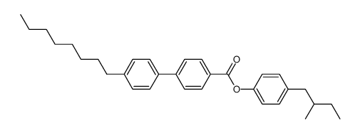 (+/-)-4-(2'-Methylbutyl)phenyl-4'-octylbiphenyl-4-carboxylate Structure
