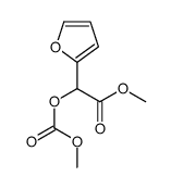 methyl 2-(furan-2-yl)-2-methoxycarbonyloxyacetate Structure