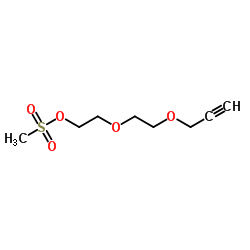 Propargyl-PEG2-Ms structure