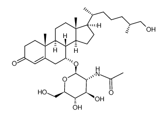 (25R)-7α-[[2-(Acetylamino)-2-deoxy-β-D-glucopyranosyl]oxy]-26-hydroxycholest-4-en-3-one picture