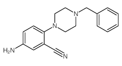 5-Amino-2-(4-benzylpiperazin-1-yl)benzonitrile Structure