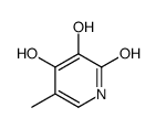 3,4-dihydroxy-5-methyl-1H-pyridin-2-one结构式