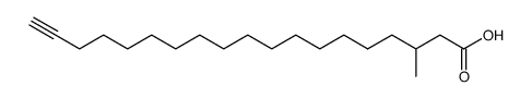 3(RS)-methyl-18-nonadecynoic acid结构式