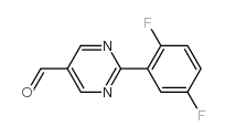 2-(2,5-Difluorophenyl)pyrimidine-5-carbaldehyde结构式