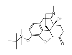 3-((tertbutyldimethylsilyl)oxy)-4,5α-epoxy-14-hydroxy-17-methylmorphinan-6-one Structure