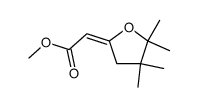 methyl (E)-2-(4,4,5,5-tetramethyldihydrofuran-2(3H)-ylidene)acetate结构式