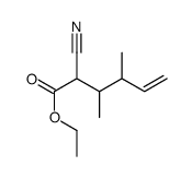 ethyl 2-cyano-3,4-dimethylhex-5-enoate结构式