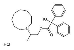 2-(azonan-1-ium-1-yl)propyl 2-hydroxy-2,2-diphenylacetate,chloride Structure