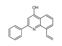 2-phenyl-8-vinylquinoline-4-ol结构式