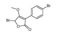 5-Bromo-3-(4-bromo-phenyl)-4-methoxy-5H-furan-2-one Structure