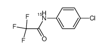 p-chloro-15N-trifluoroacetylaniline Structure