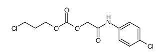 (3-chloro-propoxycarbonyloxy)-acetic acid-(4-chloro-anilide) Structure