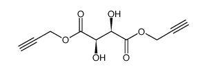 (2R,3R)-diprop-2-ynyl 2,3-dihydroxysuccinate结构式