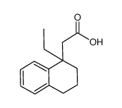 (1-ethyl-1,2,3,4-tetrahydro-1-naphthalenyl)acetic acid Structure