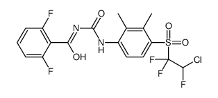N-[[4-(2-chloro-1,1,2-trifluoroethyl)sulfonyl-2,3-dimethylphenyl]carbamoyl]-2,6-difluorobenzamide Structure
