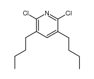 3,5-dibutyl-2,6-dichloro-pyridine Structure