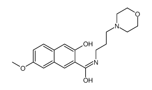 3-hydroxy-7-methoxy-N-[3-(morpholino)propyl]naphthalene-2-carboxamide结构式