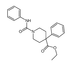 ethyl 4-phenyl-1-(phenylcarbamoyl)piperidine-4-carboxylate Structure