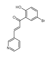 1-(5-bromo-2-hydroxy-phenyl)-3-pyridin-3-yl-propenone结构式