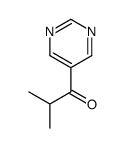 1-Propanone, 2-methyl-1-(5-pyrimidinyl)- (9CI)结构式