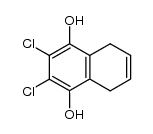 2,3-dichloro-5,8-dihydro-naphthalene-1,4-diol结构式