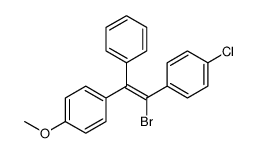 1-[(Z)-2-bromo-2-(4-chlorophenyl)-1-phenylethenyl]-4-methoxybenzene Structure