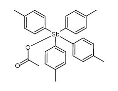 tetrakis(4-methylphenyl)antimony acetate Structure