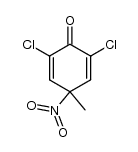 2,6-dichloro-4-methyl-4-nitrocyclohexa-2,5-dienone结构式