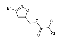 N-((3-bromoisoxazol-5-yl)methyl)-2,2-dichloroacetamide结构式