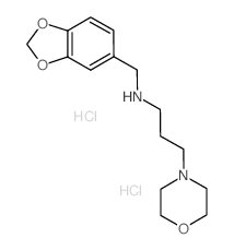 Benzo[1,3]dioxol-5-ylmethyl-(3-morpholin-4-yl-propyl)-amine dihydrochloride结构式