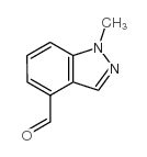 1-甲基-1H-吲唑-4-羧醛结构式