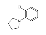 PYRROLIDINE, 1-(2-CHLOROPHENYL)- Structure