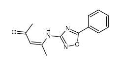 (Z)-4-(5-phenyl-[1,2,4]oxadiazol-3-ylamino)-pent-3-en-2-one Structure