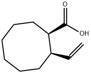 Cyclooctanecarboxylic acid, 2-ethenyl-, cis- (9CI) Structure