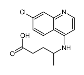 4-[(7-chloroquinolin-4-yl)amino]pentanoic acid结构式